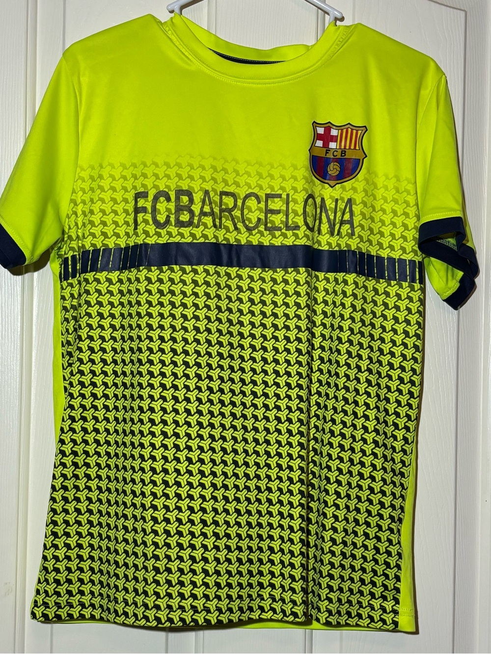 FCB Men's Neon Yellow Football Jersey